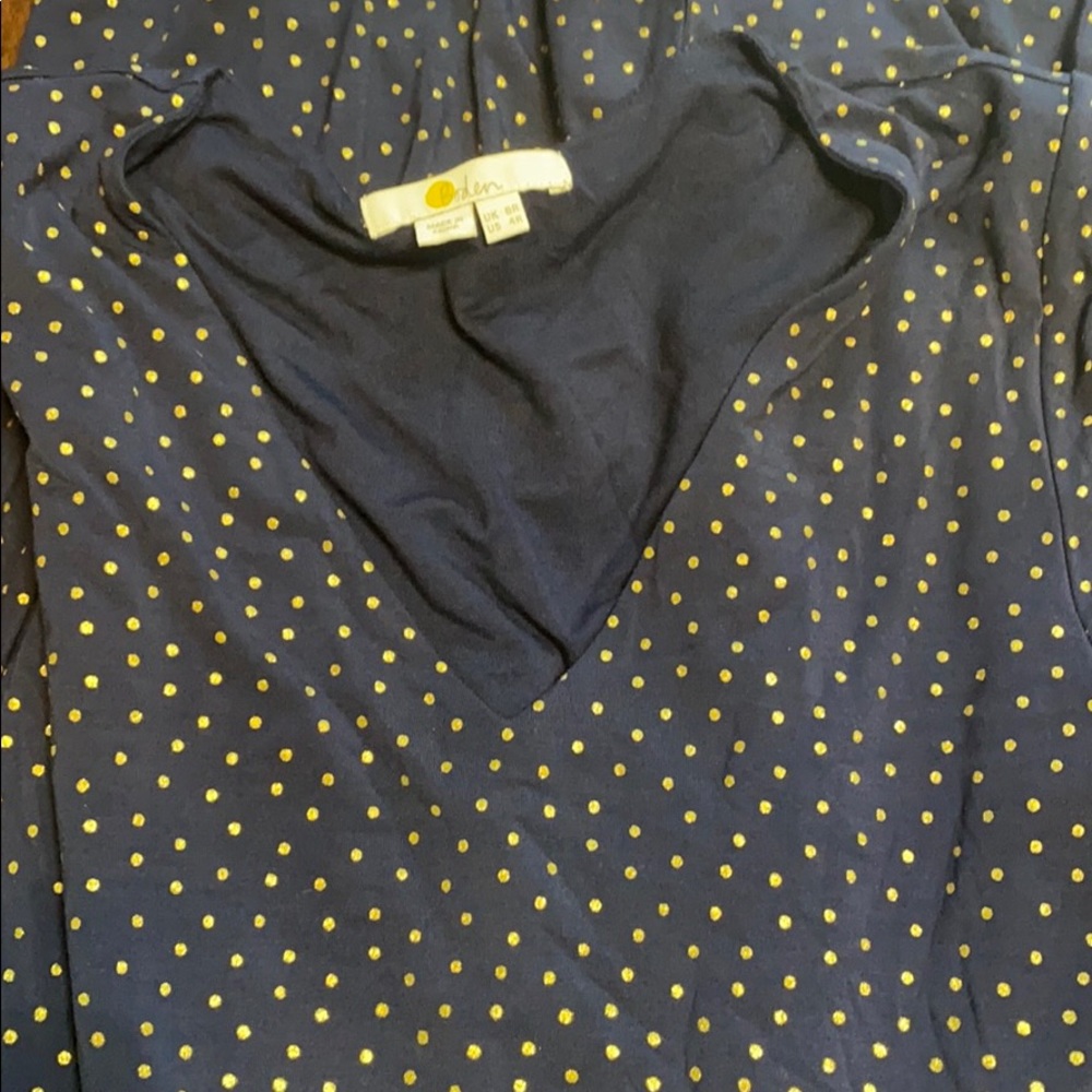 Boden Coraline Jersey Midi Dress Navy Metallic - Picture 6 of 7